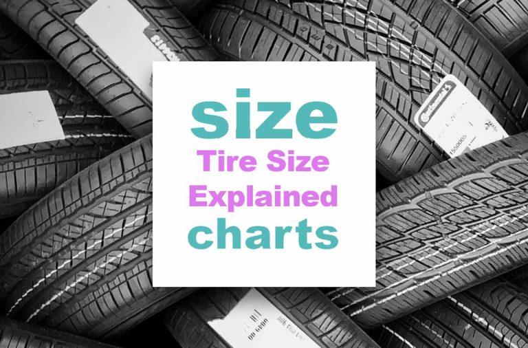 Tire Size Chart for all vehicles What do tire size numbers mean?