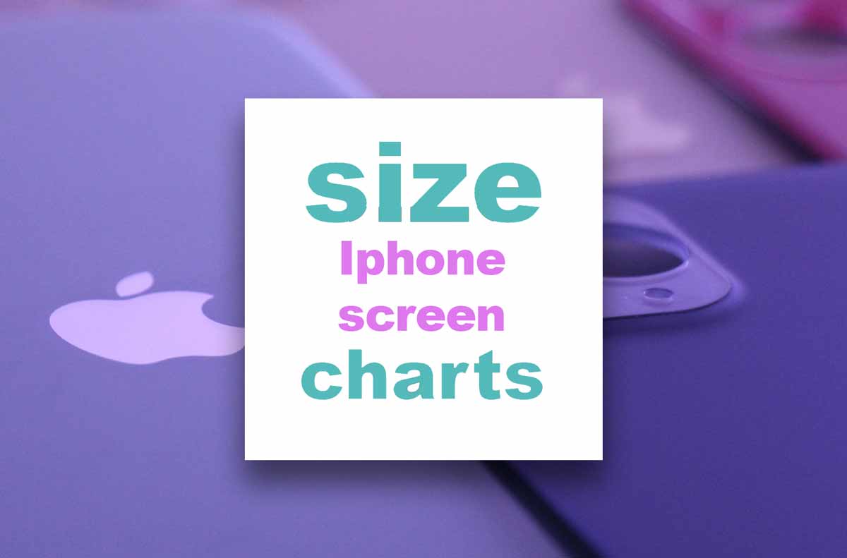 Apple iPhone Size Chart : Screen Size, dimensions and resolutions (2022)