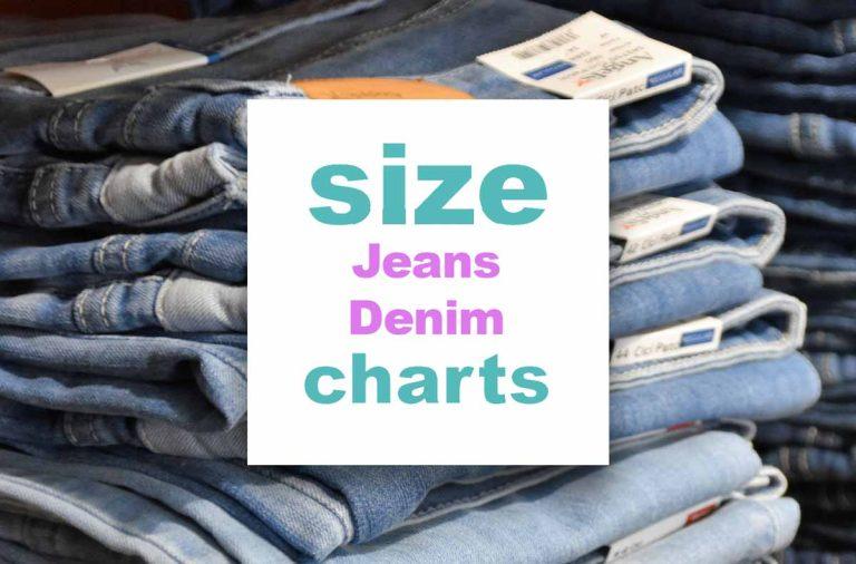 The complete International Jeans Size Chart Conversion
