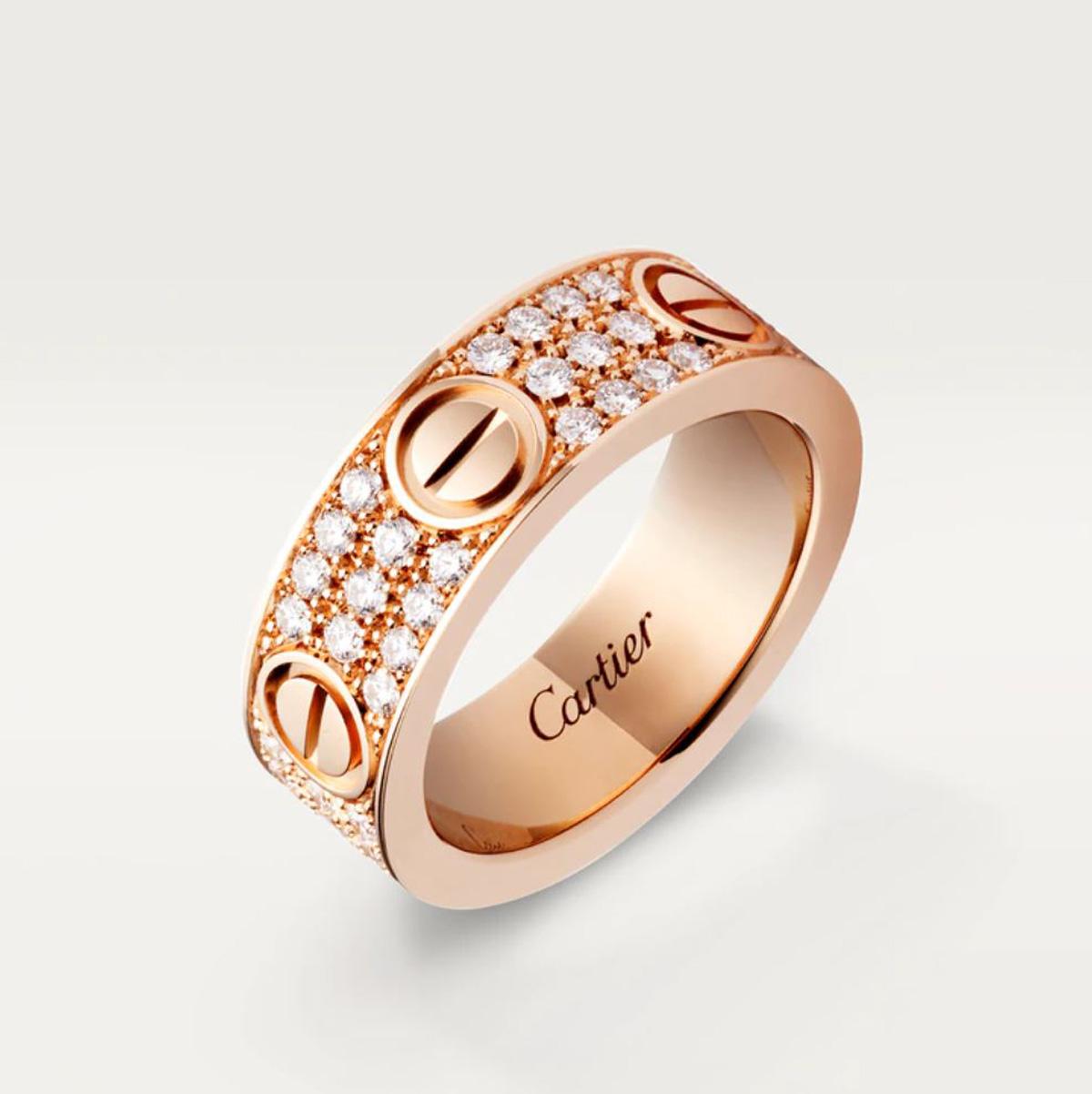 cartier love ring dimensions