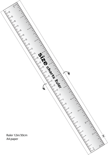 printable ruler in inches with free download and tips size charts com