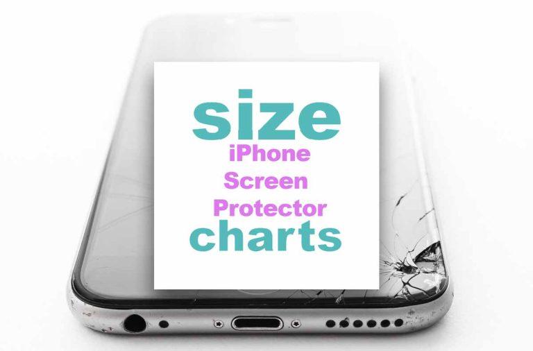 Screen Protector for iPhone Size, with Tips and Easy to Use SizeCharts