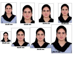 Passport Photo Size Chart And Tips To Get The Perfect ID Picture   Example Of All Passport Photo Sizes 300x239 