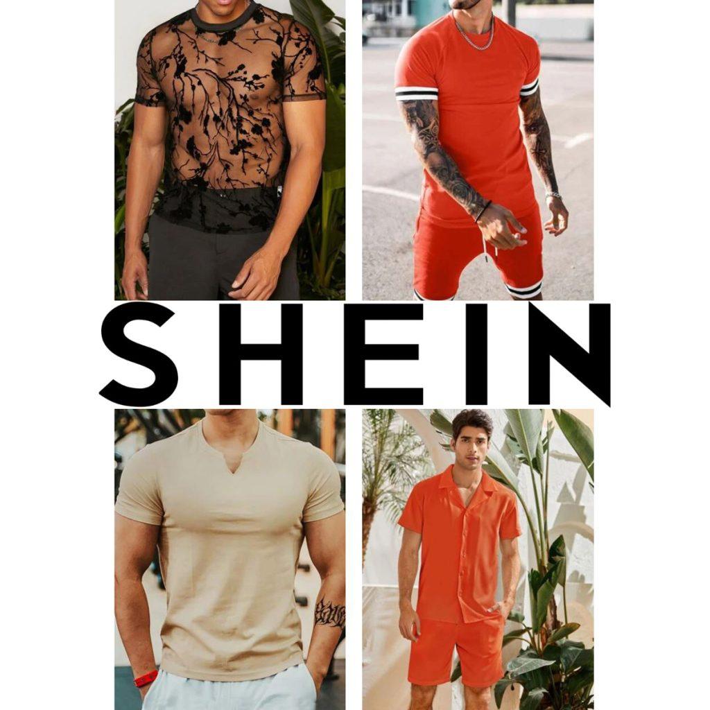 Shein Men's Size chart for apparel, accessories and shoes