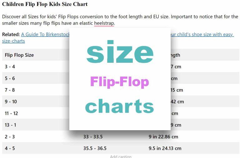 adidas flip flops size chart