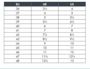 Birkis Size Chart and Sizing Guide - Size-Charts.com - When size matters