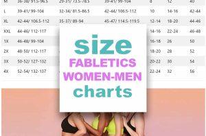 Fabletics Size Chart and Fitting Guide for Men and Women