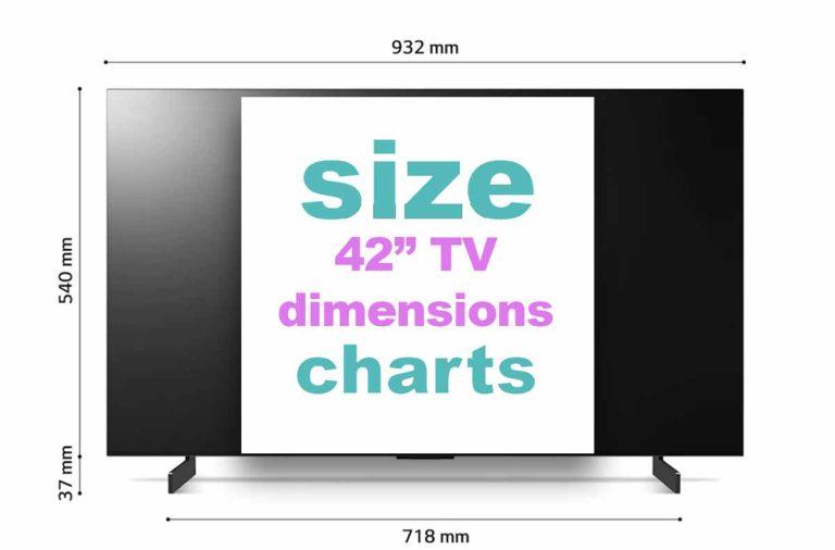 What Size is a 42 Inch TV? 42 TV Dimensions in CM & Inches