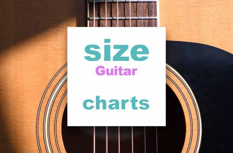 Guitar Size Chart By Types Of Guitars What Size Do I Need