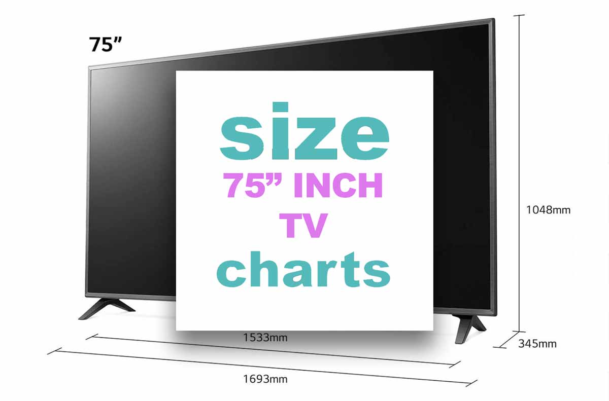 75-inch TV Dimensions. Dimensions in CM, Inches & Room Size