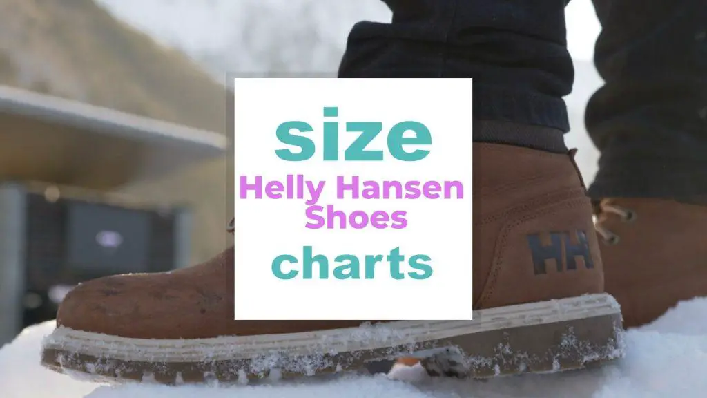Helly Hansen Shoes Size and Dimensions size-charts.com