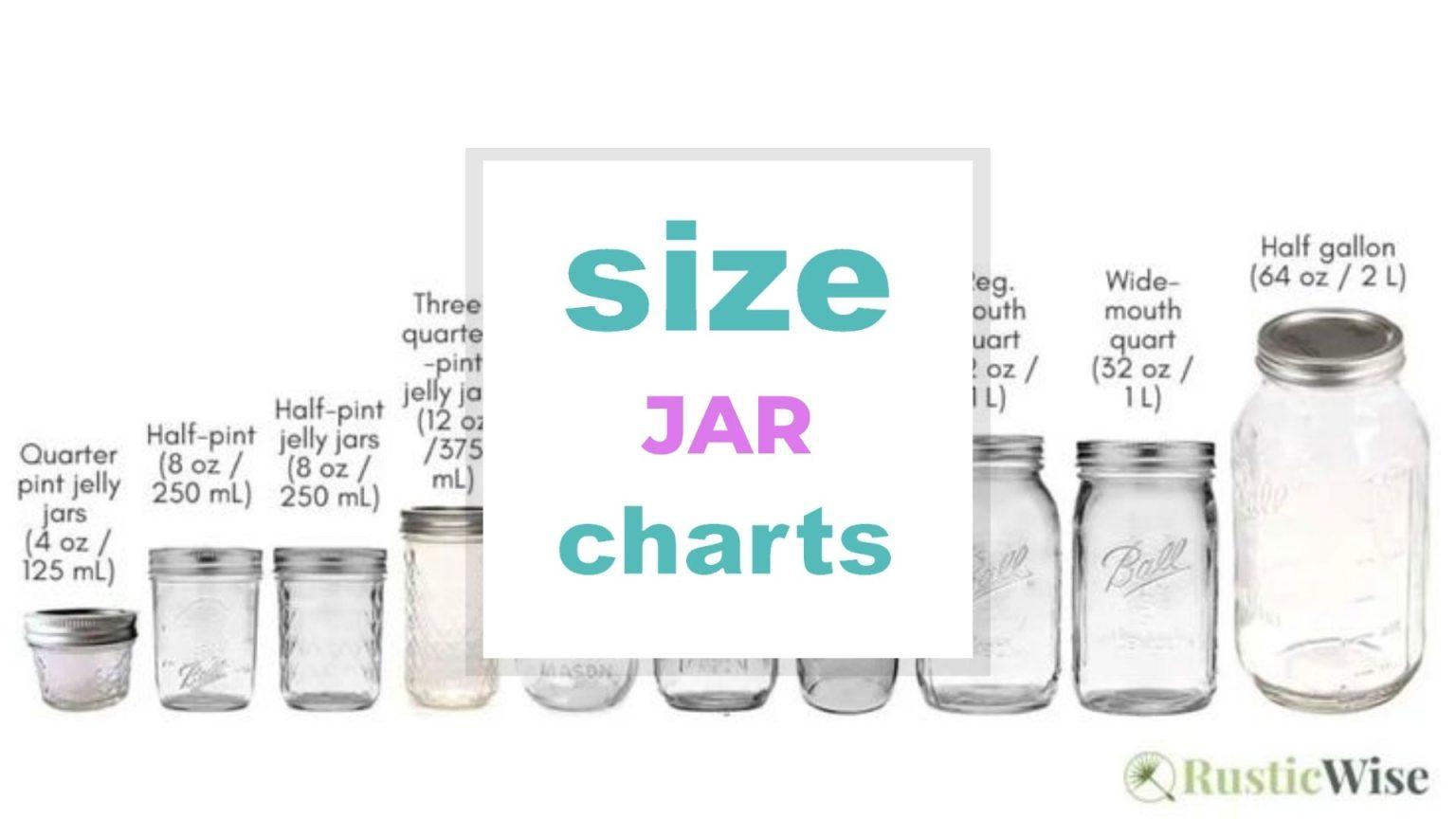 Jar Size Guide: How to Choose the Right Size? - Size-Charts.com - When ...