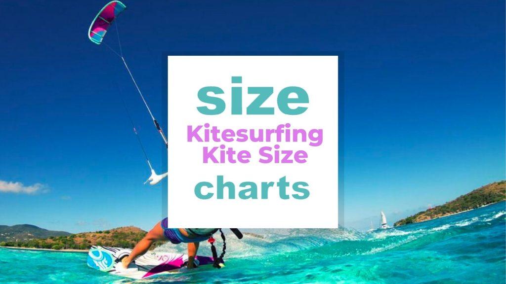 Kitesurfing Kite Size and Dimensions size-charts.com 