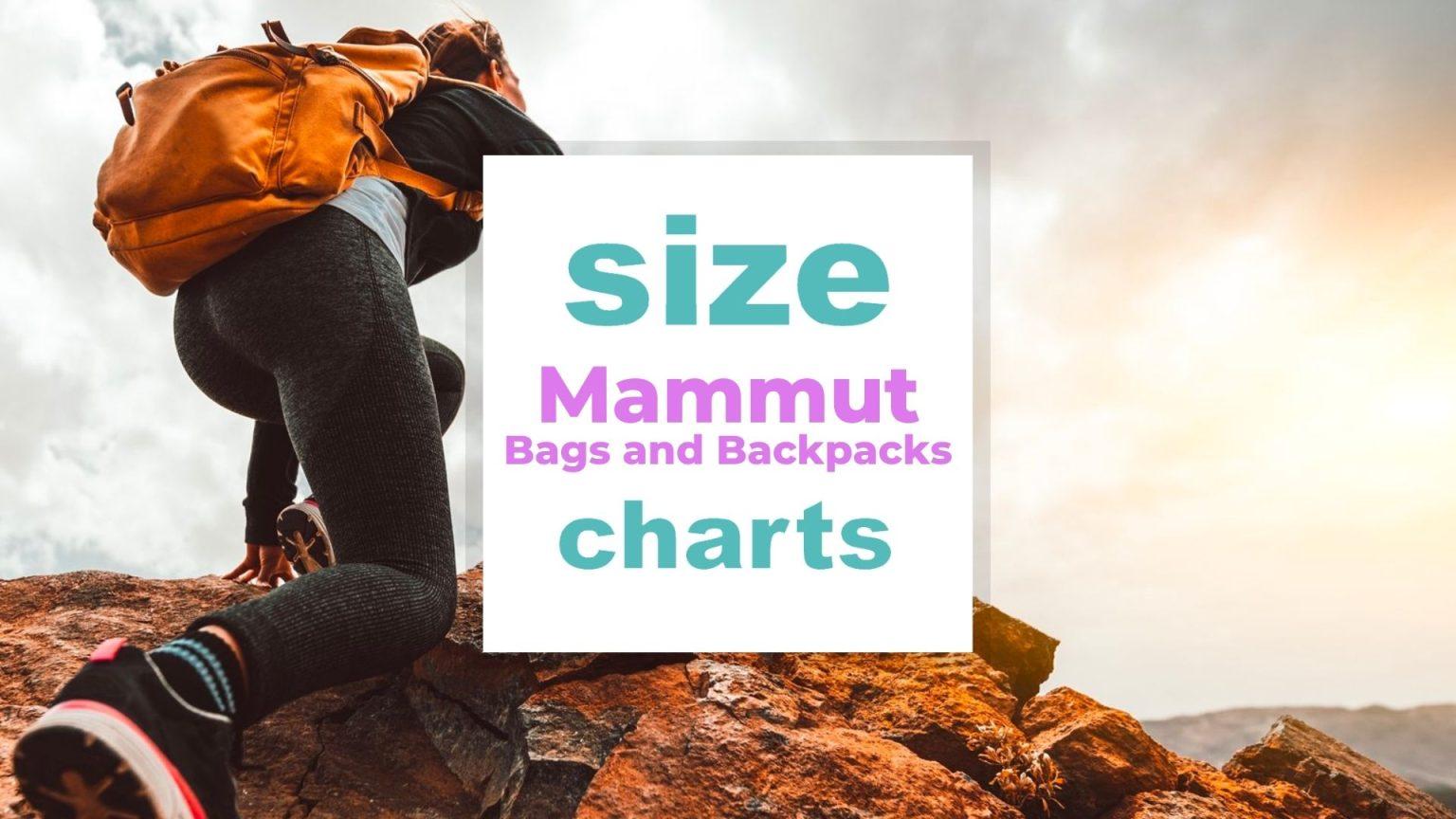 Mammut Bags and Backpacks Sizes When size matters