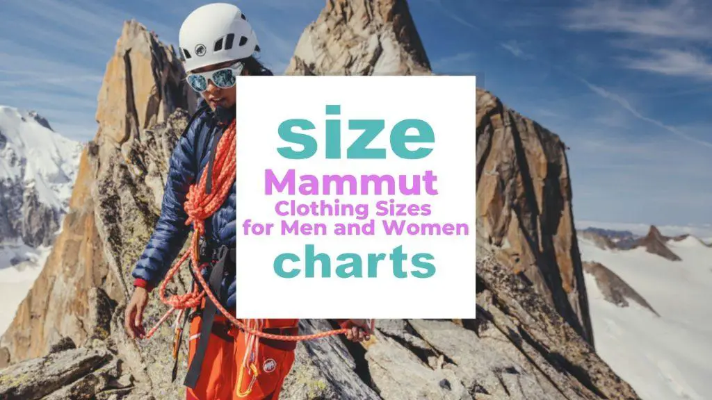 Mammut Clothing Sizes for Men and Women size-charts.com