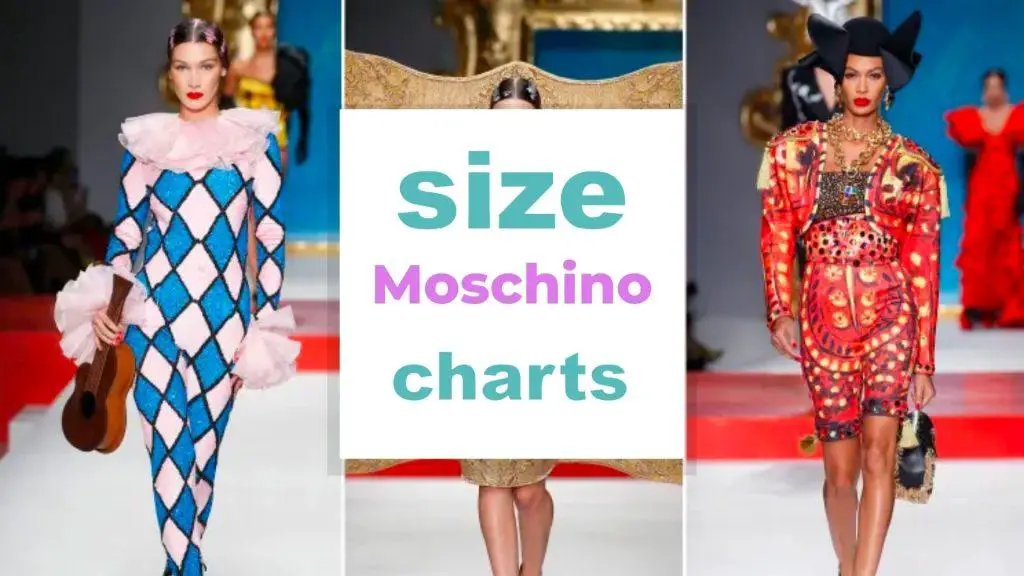 Moschino Size Charts size-charts.com