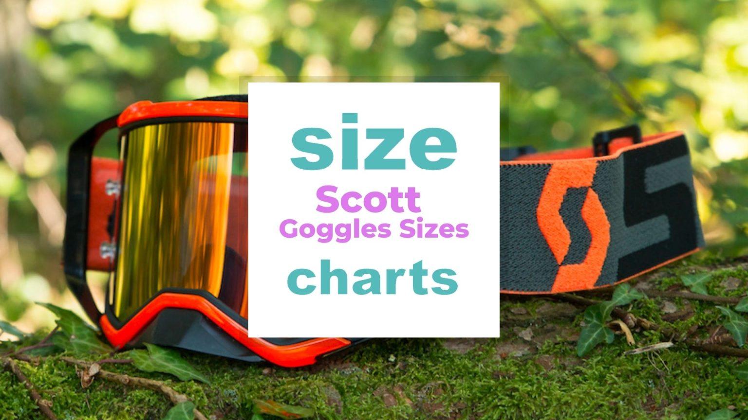 Scott Goggles Sizes and Specifications When size