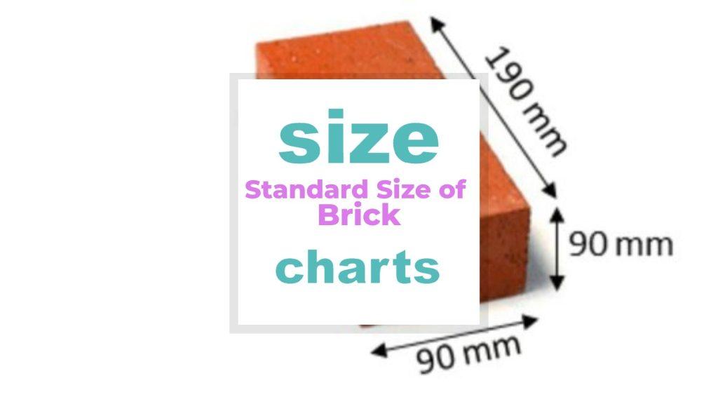 Standard Size of Brick size-charts.com