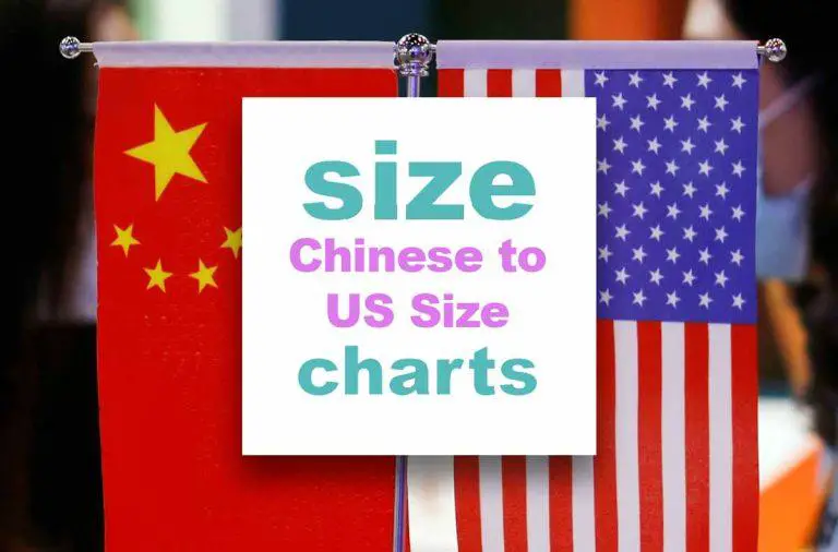 Chinese Size Chart to US sizes Shoes, Clothes size conversion