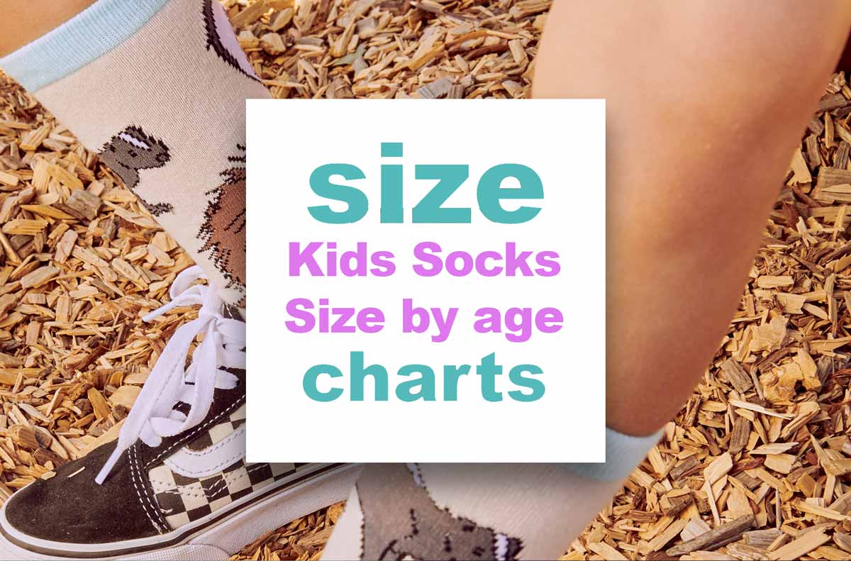Kids Socks Size Chart by age: What are sock sizes for boys & girls