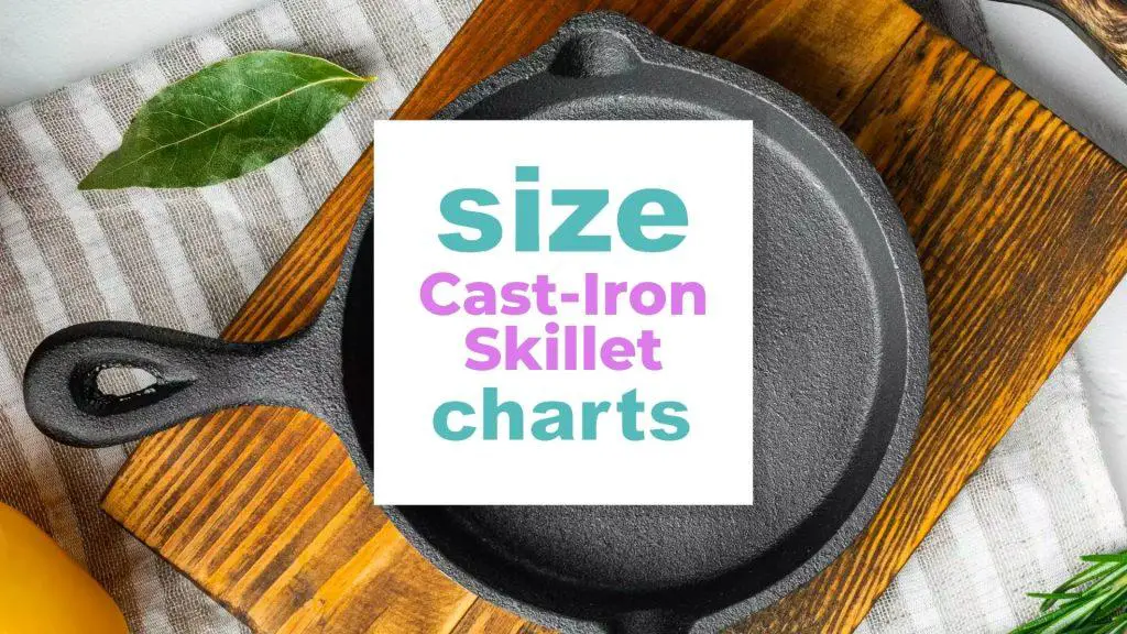Cast-Iron Skillet Size size-charts.com