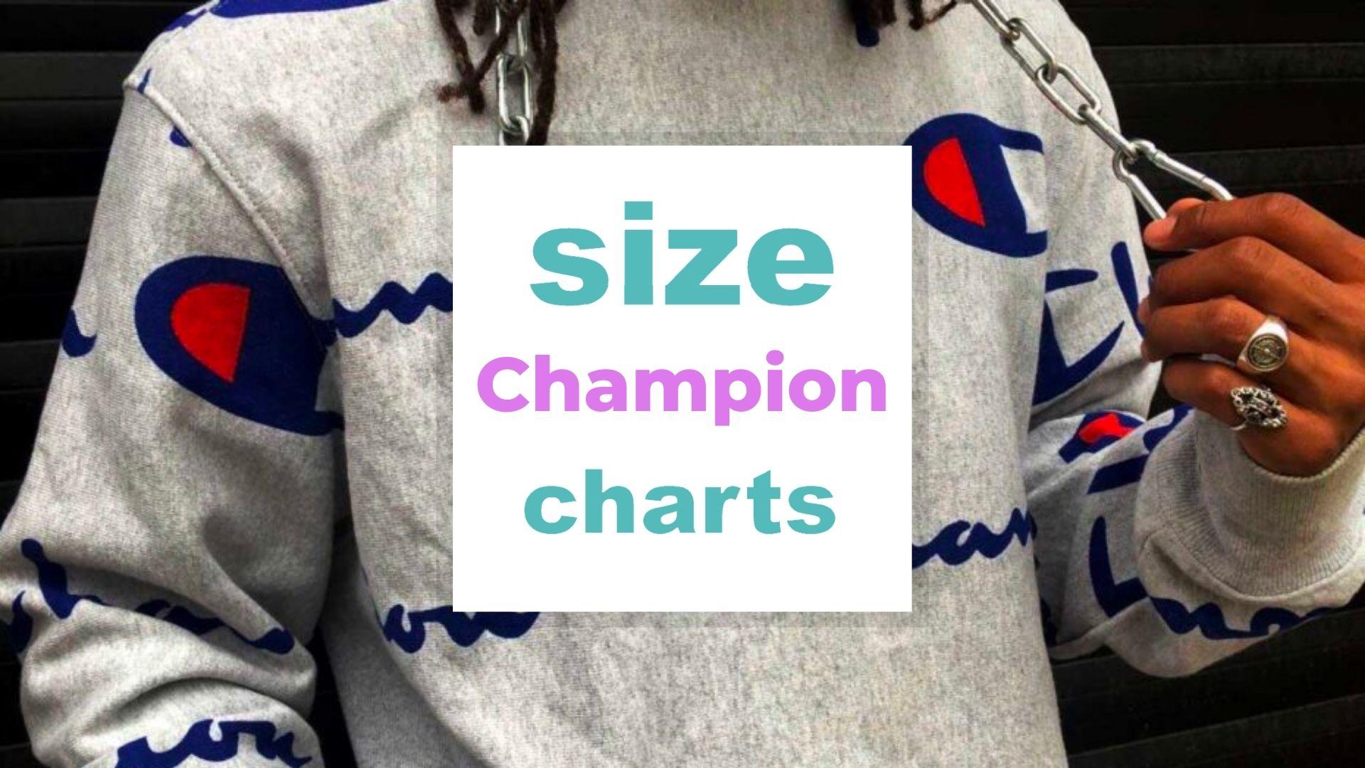 Champion Size Charts for Adults and Kids When size