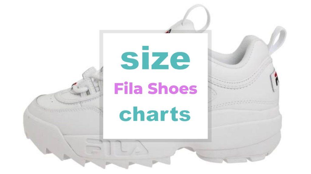 Fila Shoes Size Charts for Adults and Kids size-charts.com