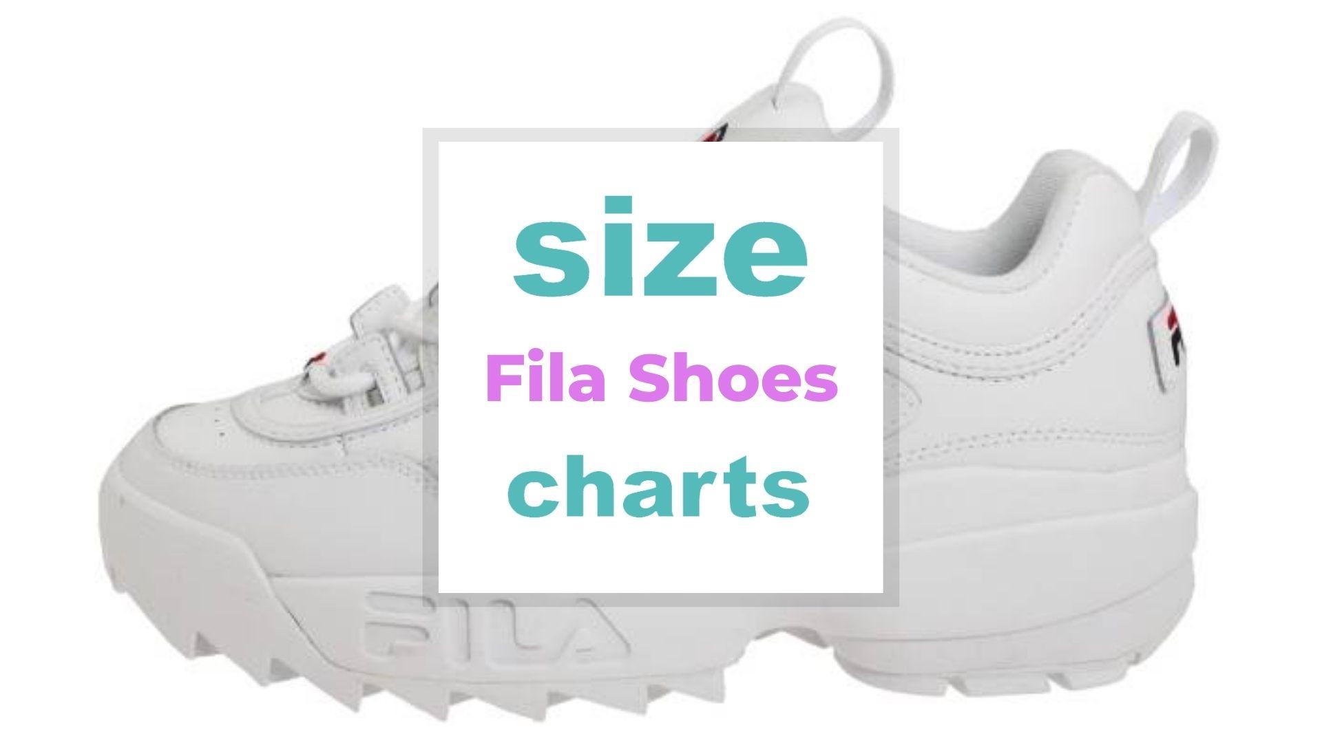 Fila Shoes Size Charts for Adults and Kids - Size-Charts.com - When