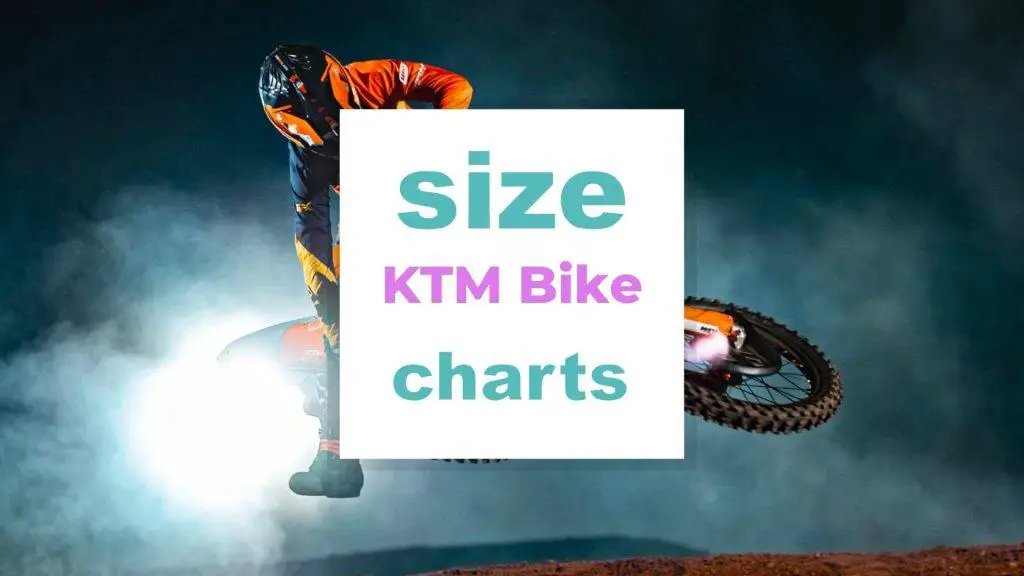 KTM Bike Sizes size-charts.com