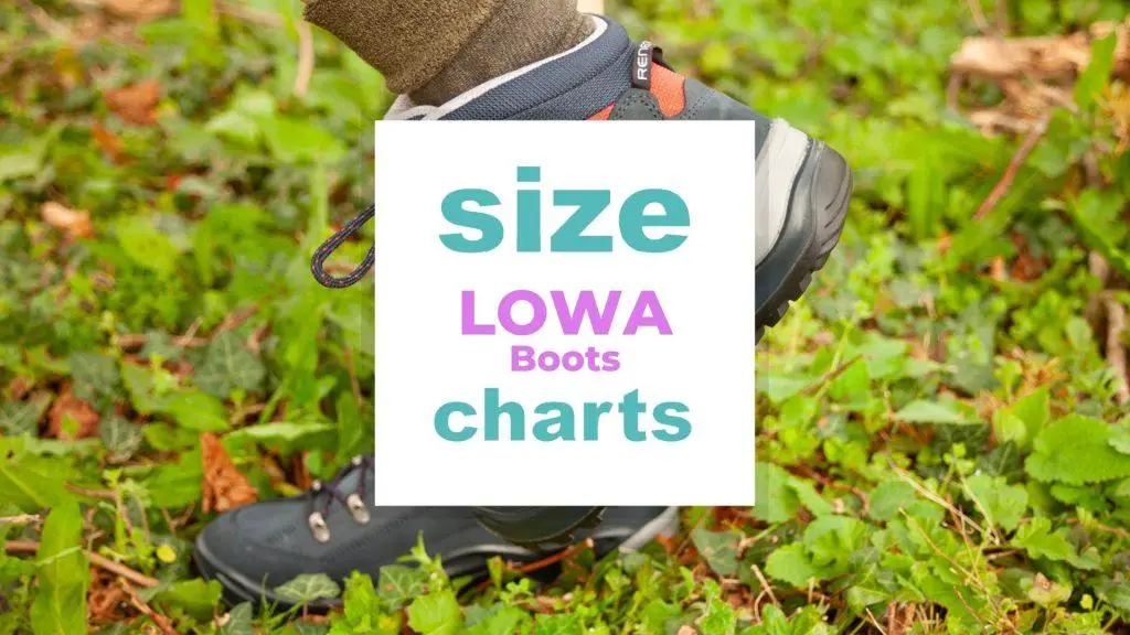 LOWA Boots Sizes for Adults and Kids size-charts.com