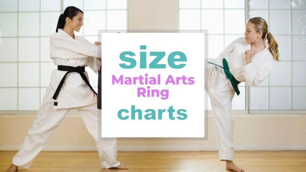 Martial Arts Ring Sizes size-charts.com