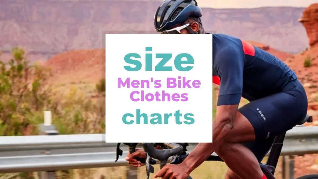 Men's Bike Clothes Size for All size-charts.com