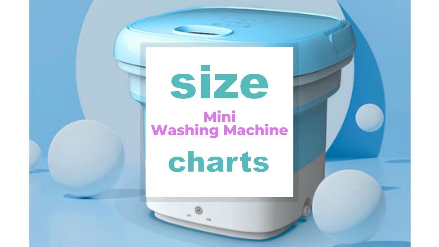 Mini Washing Machine Size Charts When size matters
