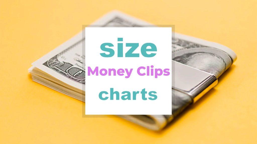 Money Clips Size Guide size-charts.com