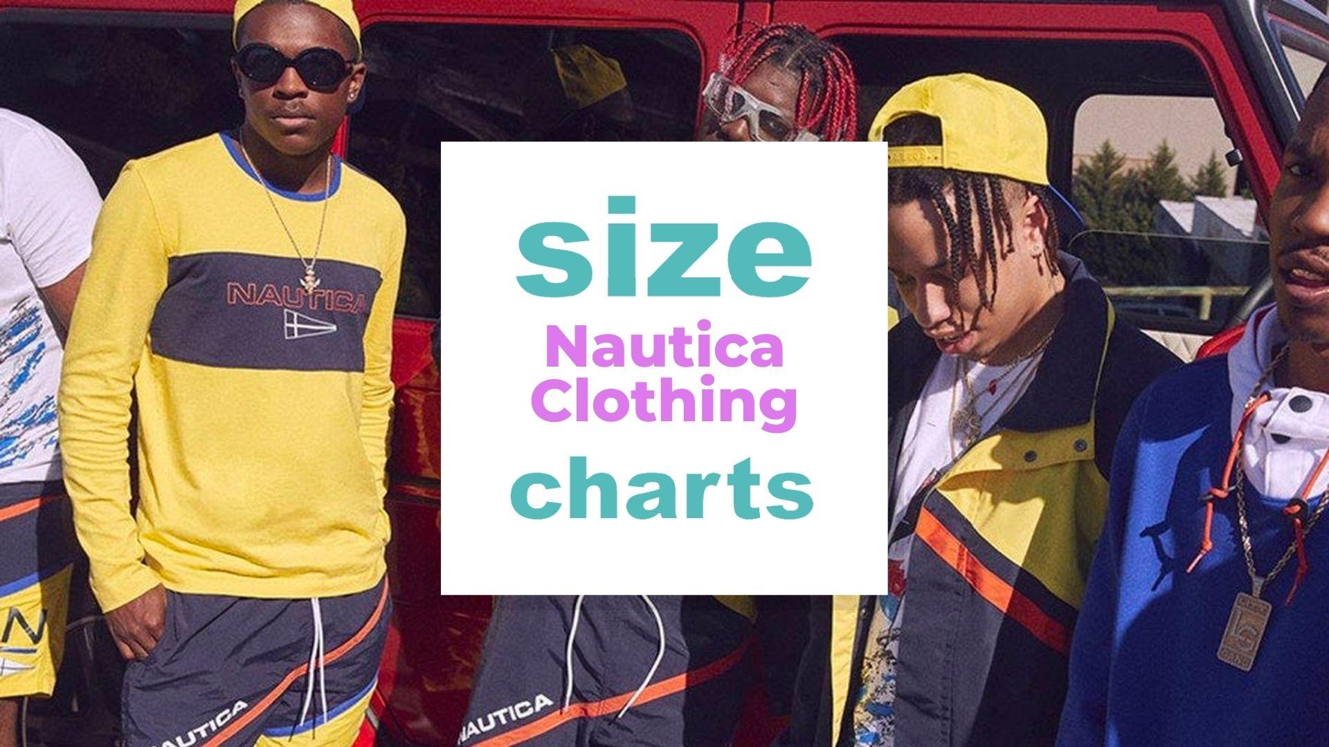 Nautica Clothing Size Charts for Adults and Kids - Size-Charts.com