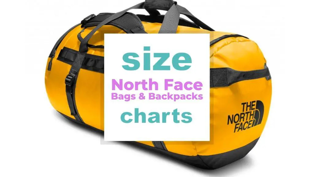 North Face Bags & Backpacks Sizes size-charts.com