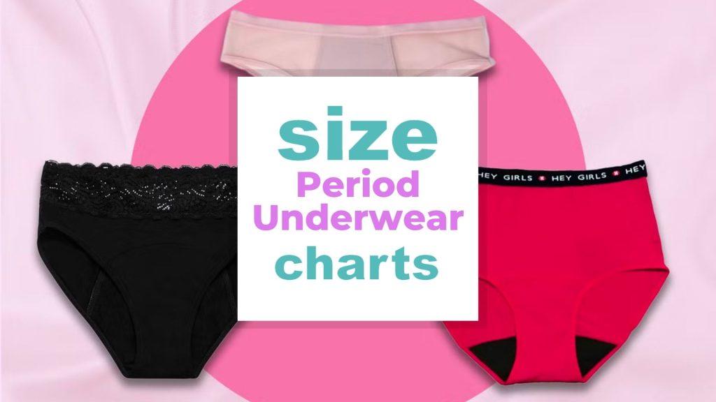 Period Underwear Size Charts size-charts.com