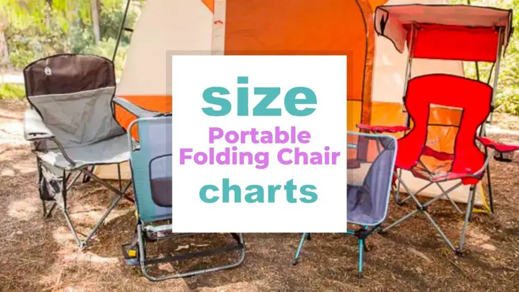 Portable Folding Chair Size for Camping, Sports size-charts.com