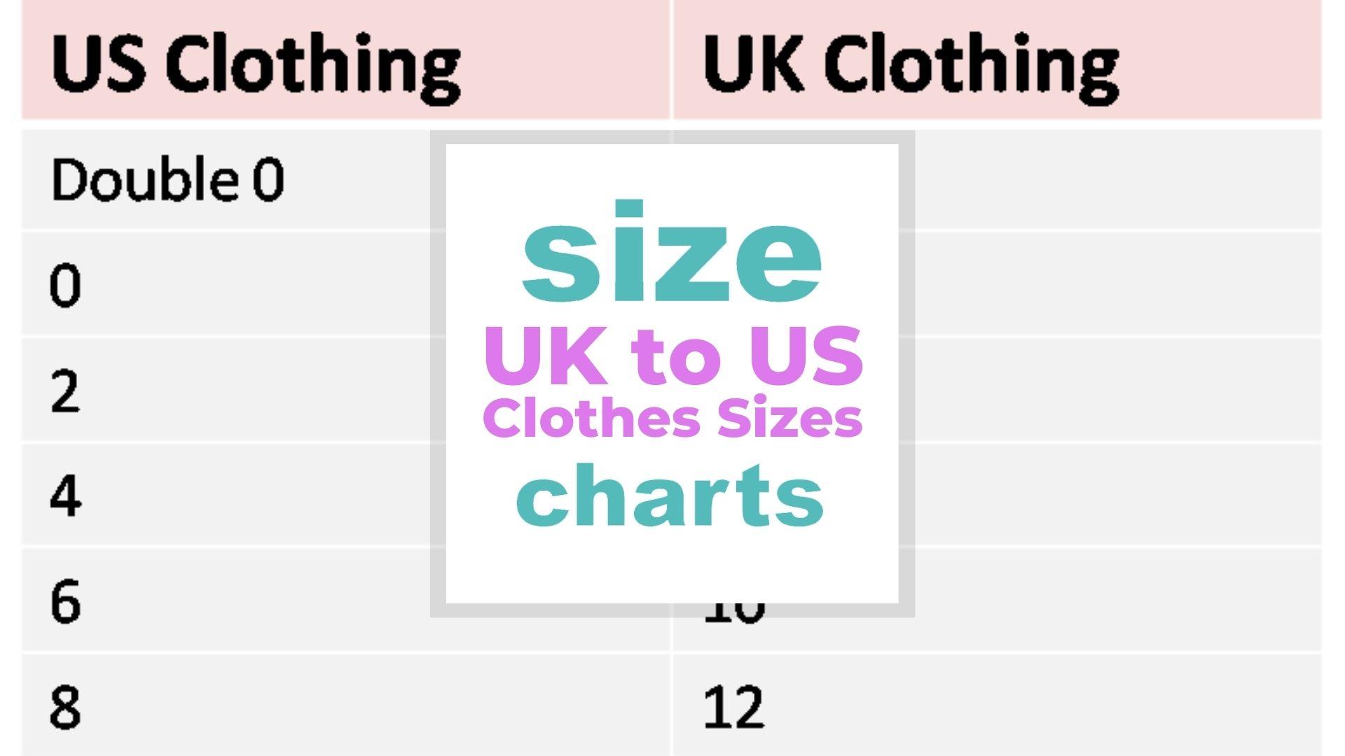 Uk To Us Clothes Sizes Charts Size When Size Matters 1332