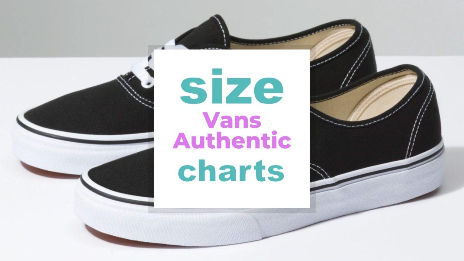 Vans Authentic Sizes for Adults and Kids When size