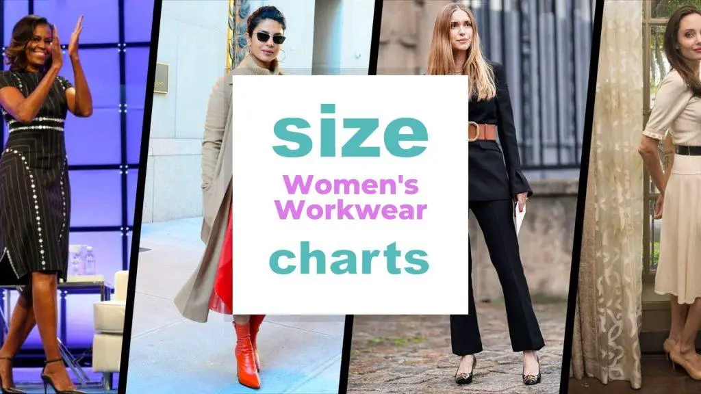 Women's Workwear Size Chart size-charts.com