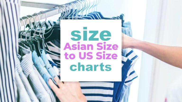 Asian Size to US Size Clothes - Size-Charts.com - When size matters