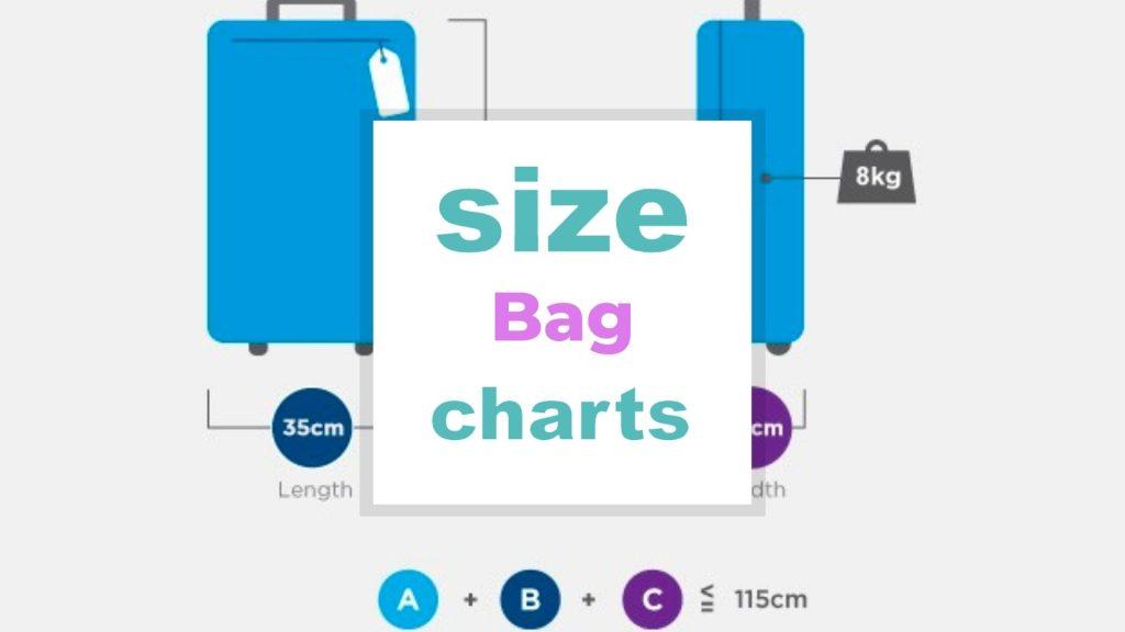 Bag Size Chart size-charts.com