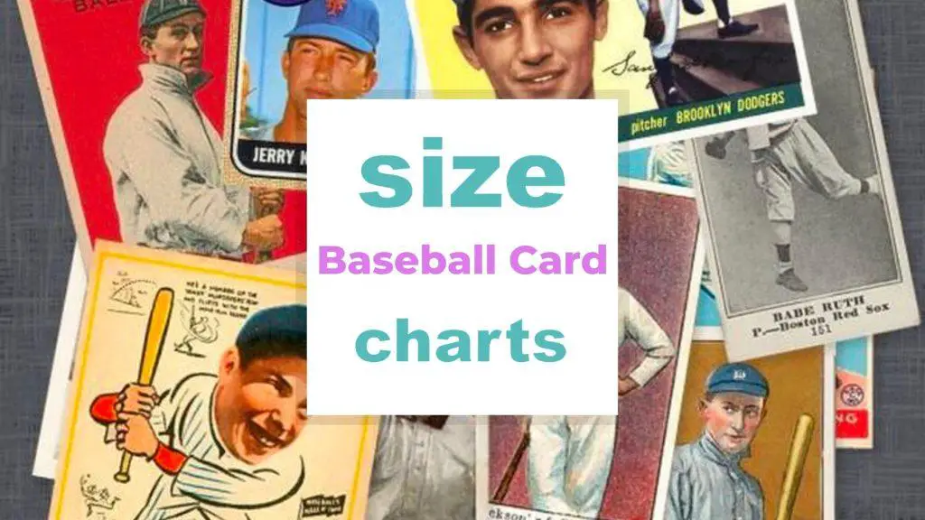 Baseball Card Size Guide size-charts.com
