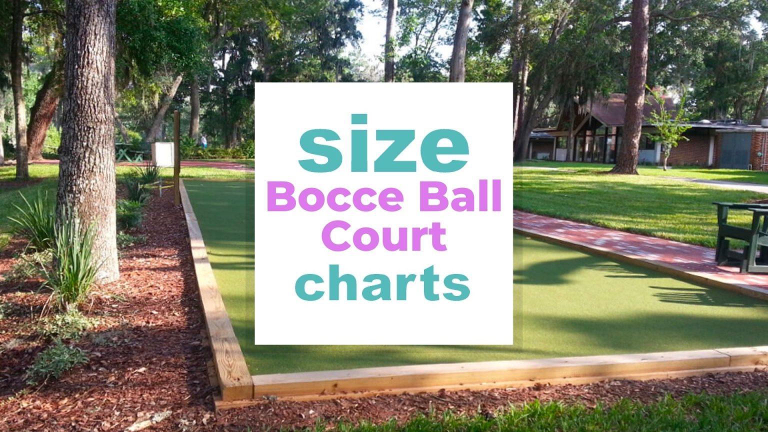 Bocce Ball Court Size And Dimensions Size Charts When Size Matters