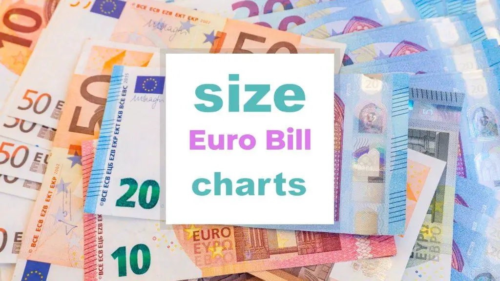 Euro Bill Size Chart size-charts.com
