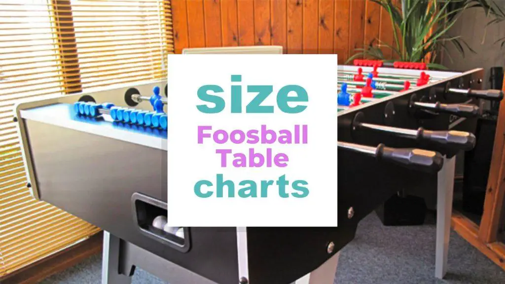 Foosball Table Size: What Are The Dimensions? size-charts.com