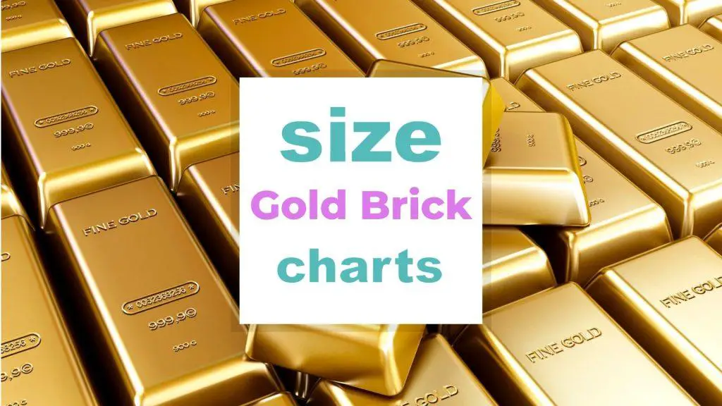 Gold Brick Size and Weight size-charts.com