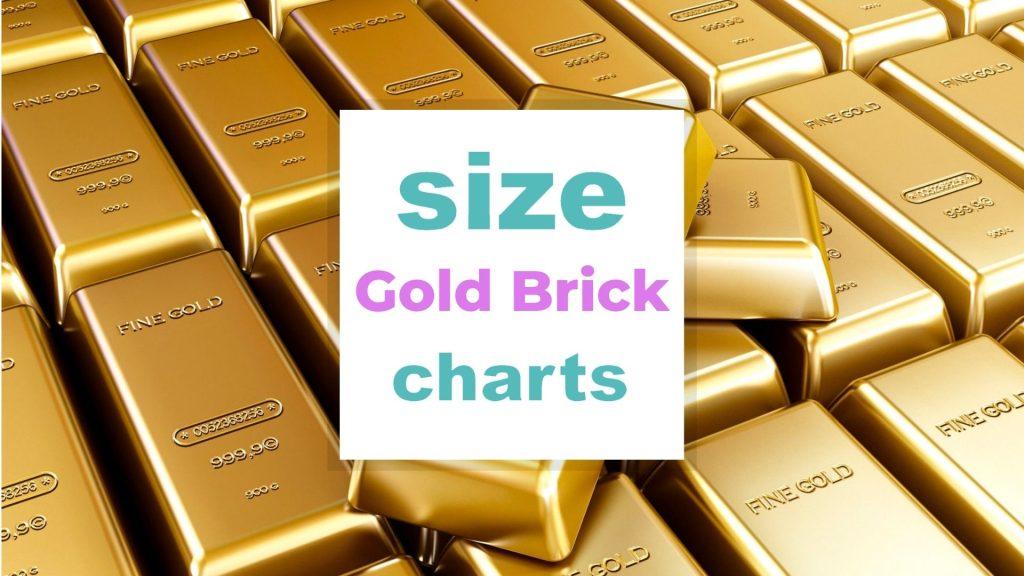 Gold Brick Size and Weight size-charts.com