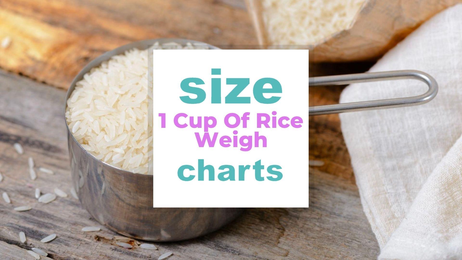 How Much Does 1 Cup Of Rice Weigh? When size matters